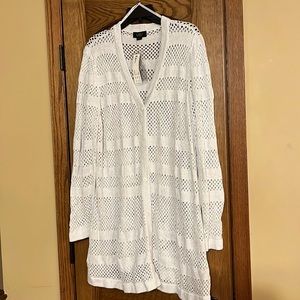 White sparkle cardigan